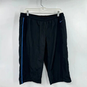 Nike The Athletic Dept. Women's size L Cropped Track Pants Mesh Lined Black